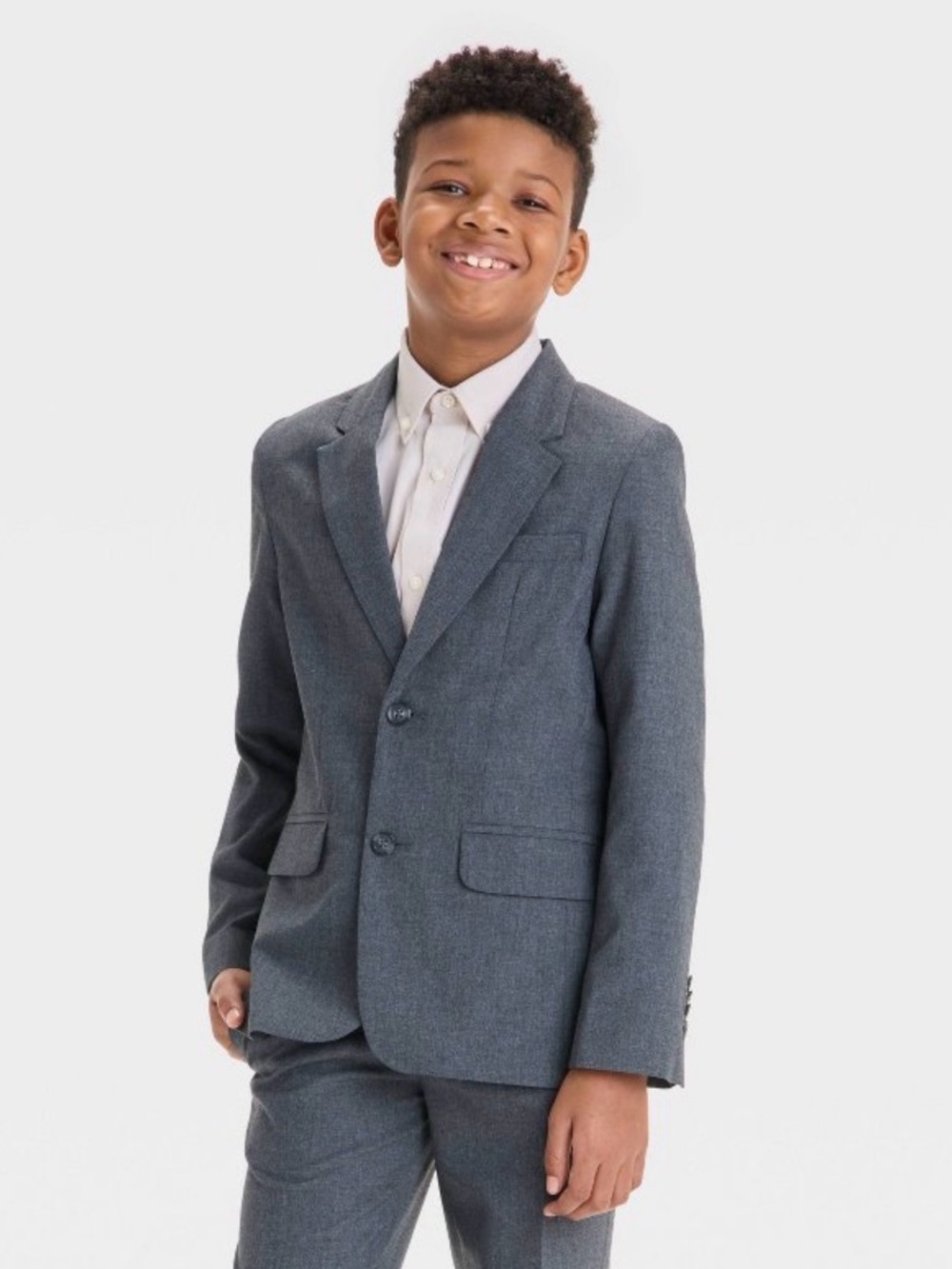 Cat & Jack Boys' Gray Suit Jacket Blazer Size 12